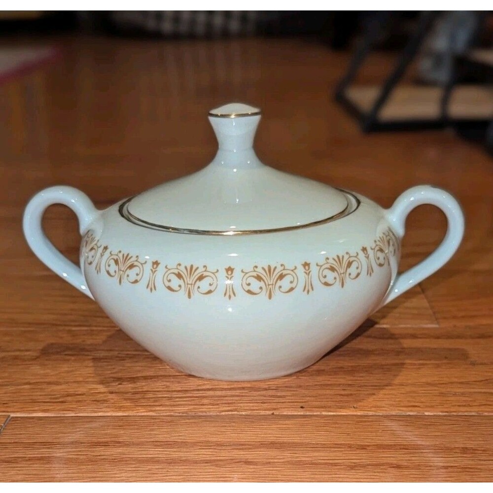 Vintage Sheffield Fine China‎ Imperial Gold 504 Covered Sugar Bowl Japan